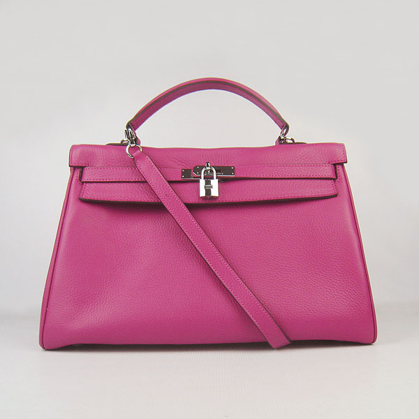 High Quality Hermes Kelly 35cm Togo Leather Bag Peach 6308 - Click Image to Close